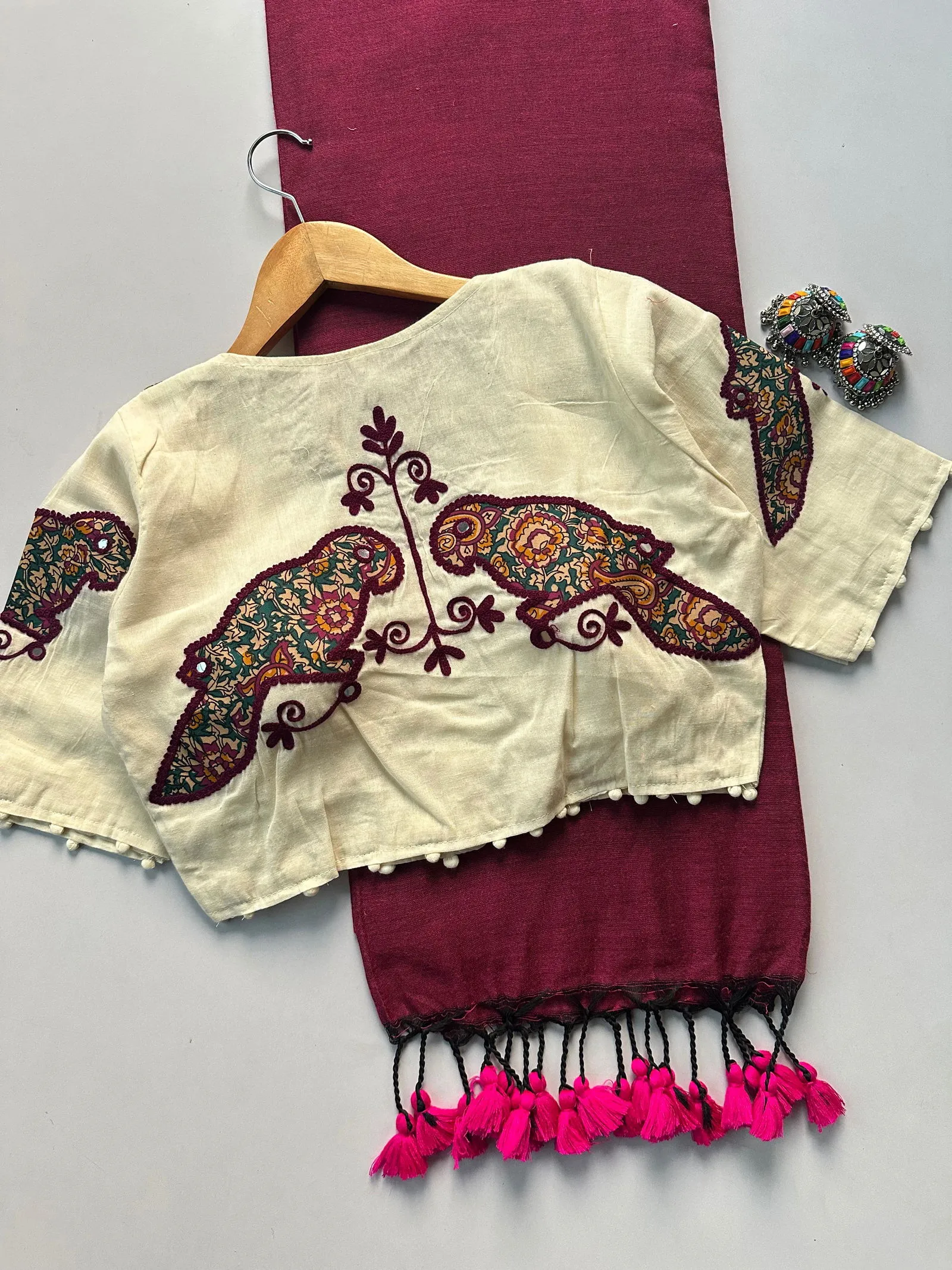 Khadi Vol 5 Cotton Saree with Apllic Blouse Design Collection Sarees