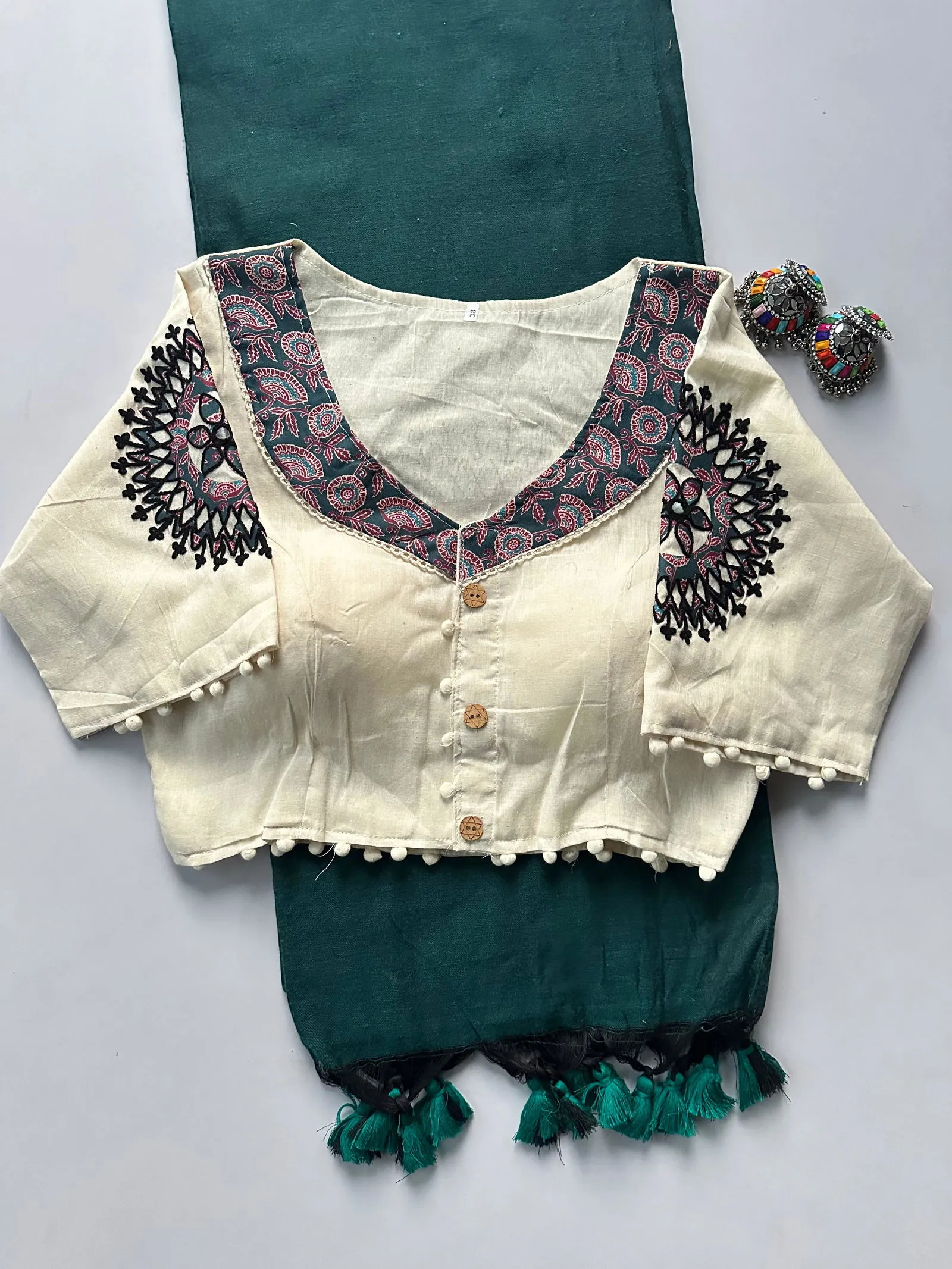 Khadi Vol 5 Cotton Saree with Apllic Blouse Design Collection Sarees