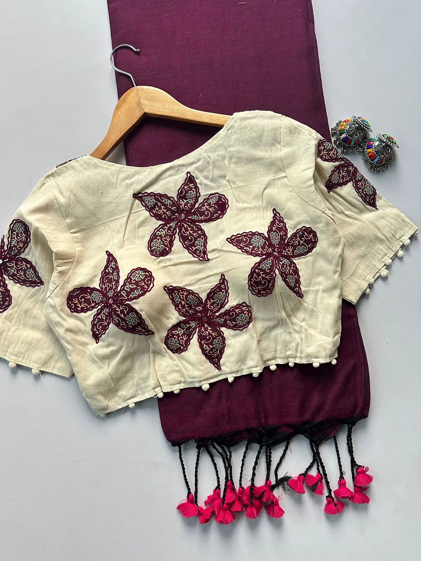 Khadi Vol 5 Cotton Saree with Apllic Blouse Design Collection Sarees