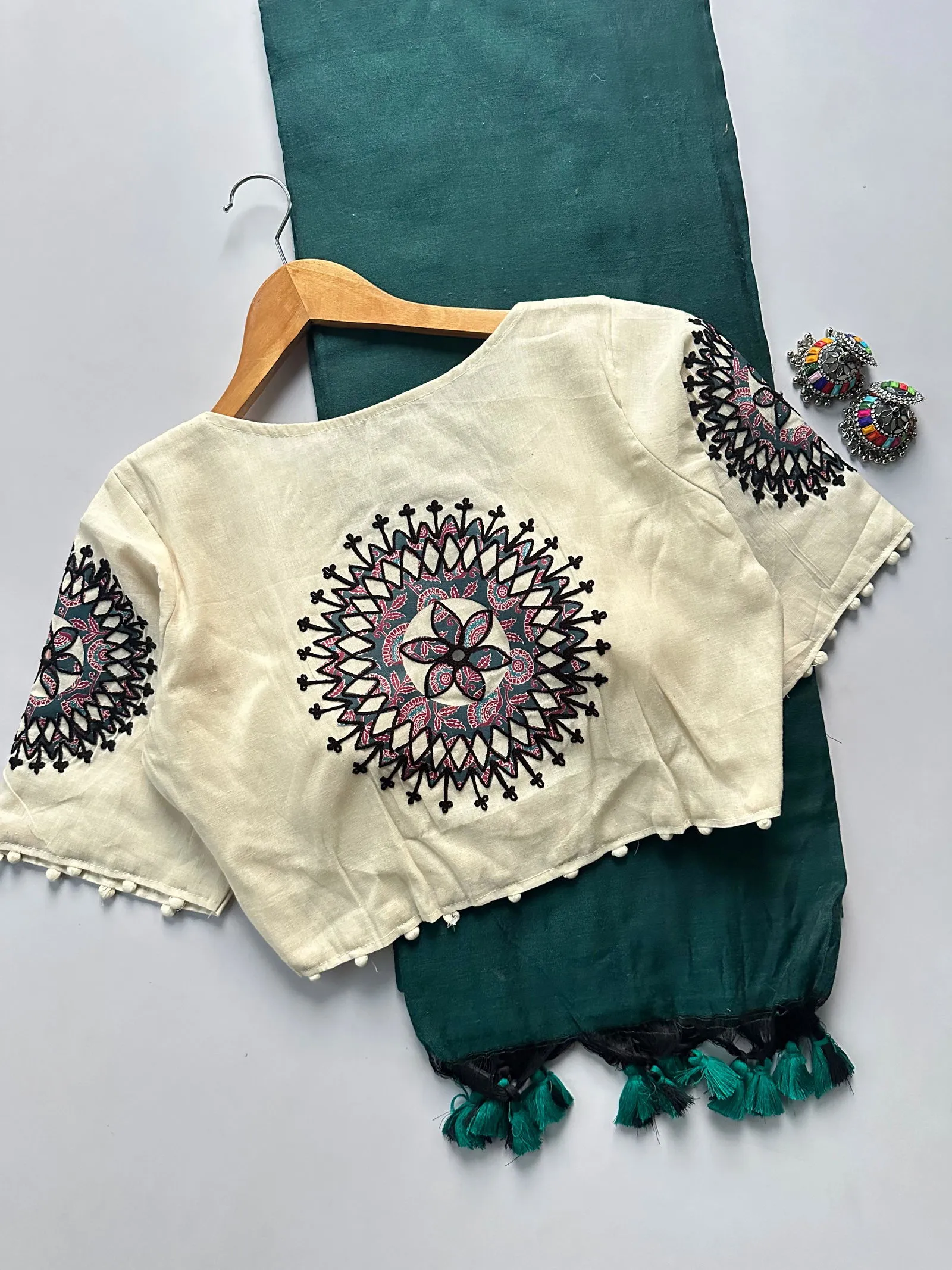 Khadi Vol 5 Cotton Saree with Apllic Blouse Design Collection Sarees