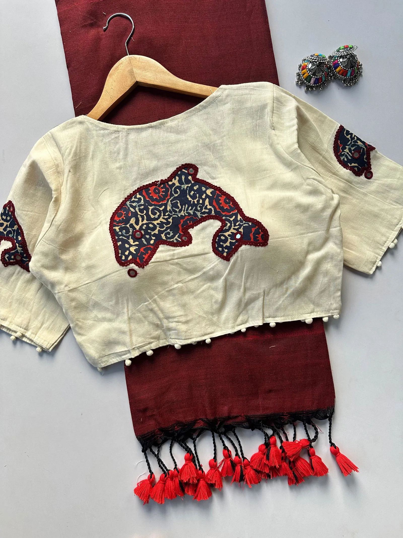 Khadi Vol 5 Cotton Saree with Apllic Blouse Design Collection Sarees