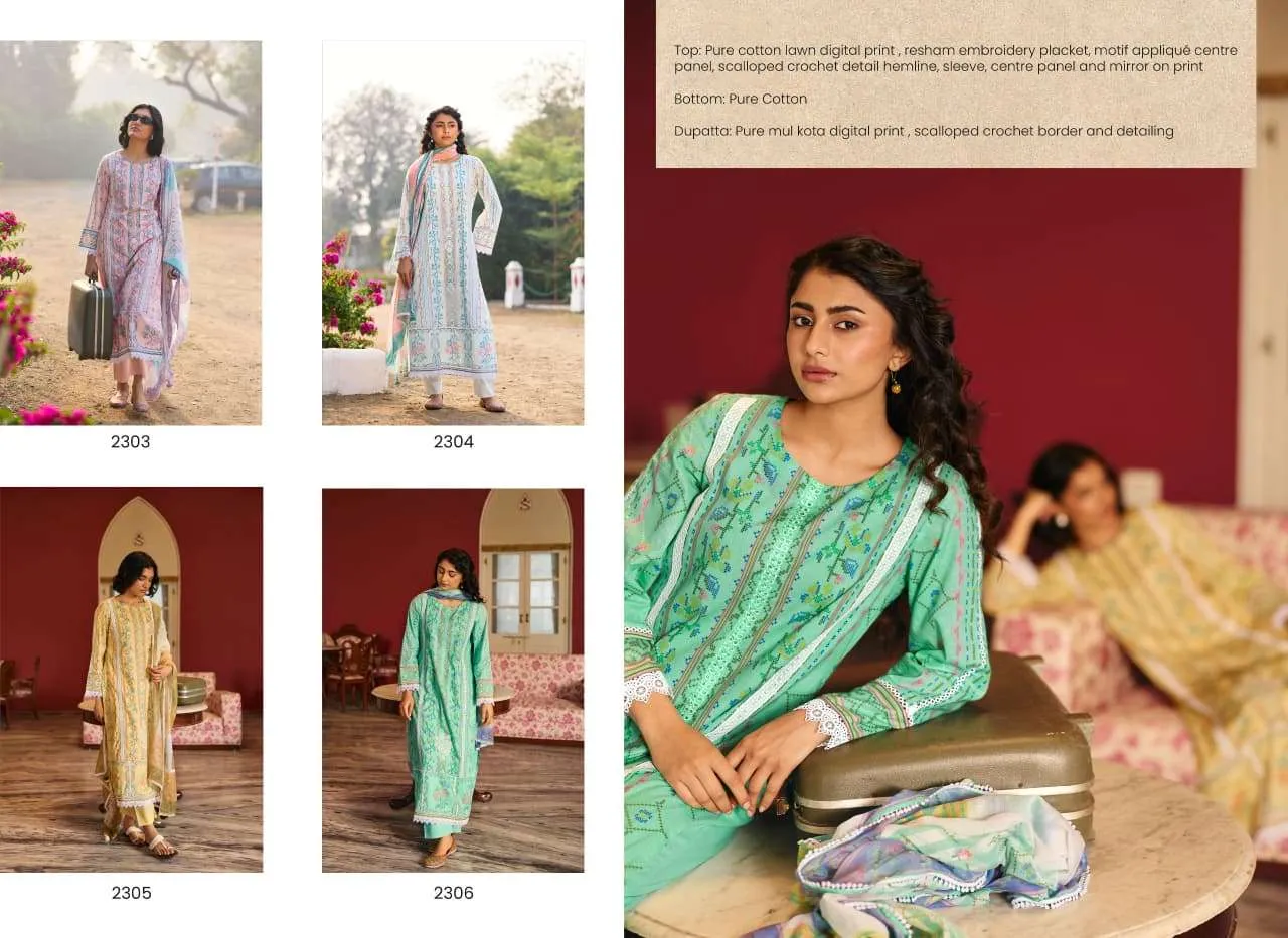 Kimora Dehleez Semi Stitched Suits