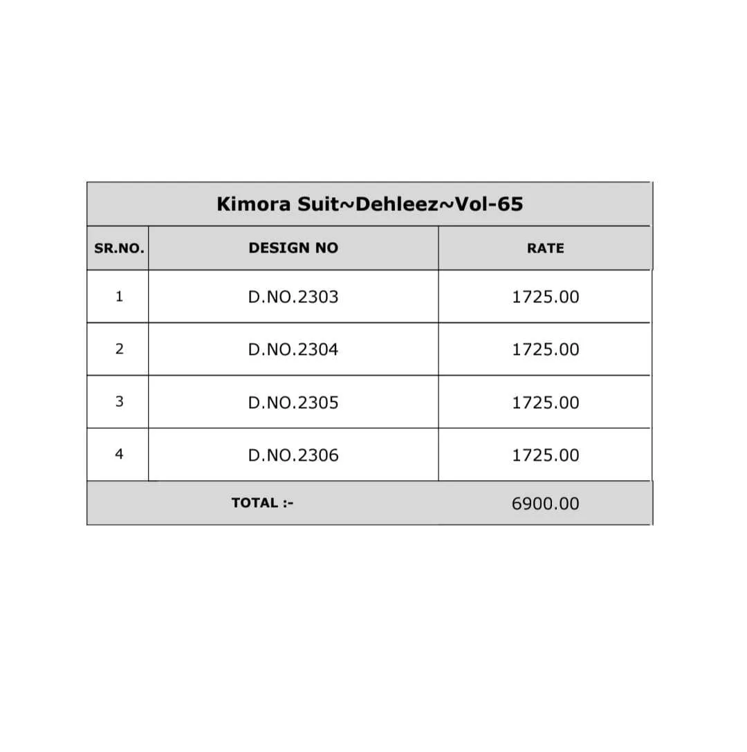 Kimora Dehleez Semi Stitched Suits