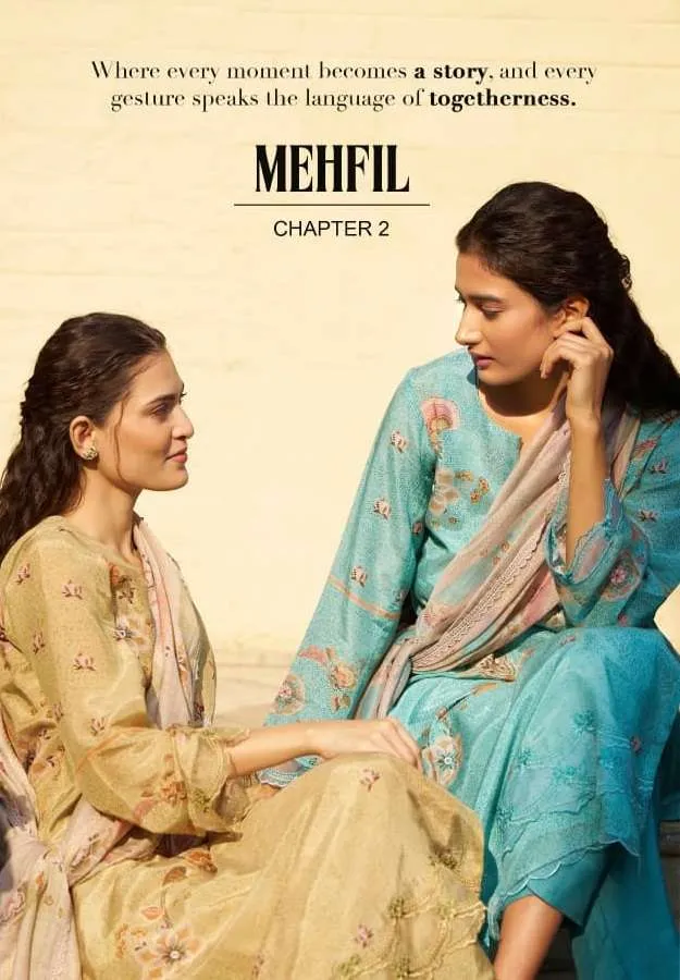 Kimora Mehfil Vol 58 Semi Stitched Suits