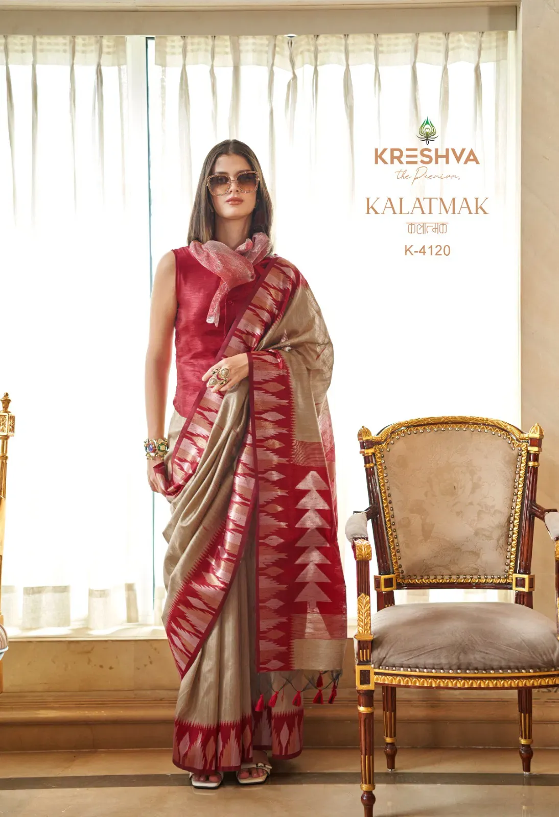 Kreshva Kalatmak Silk with Traditional Wear Saree Collection Sarees