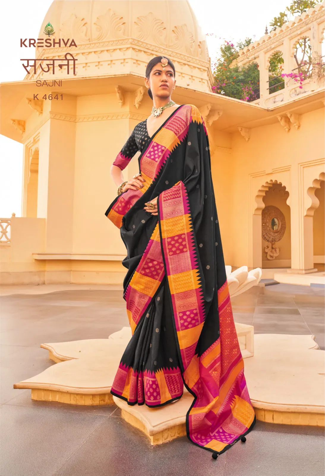Kreshva Sajni Silk with Printed Traditional Wear Saree Collection Sarees