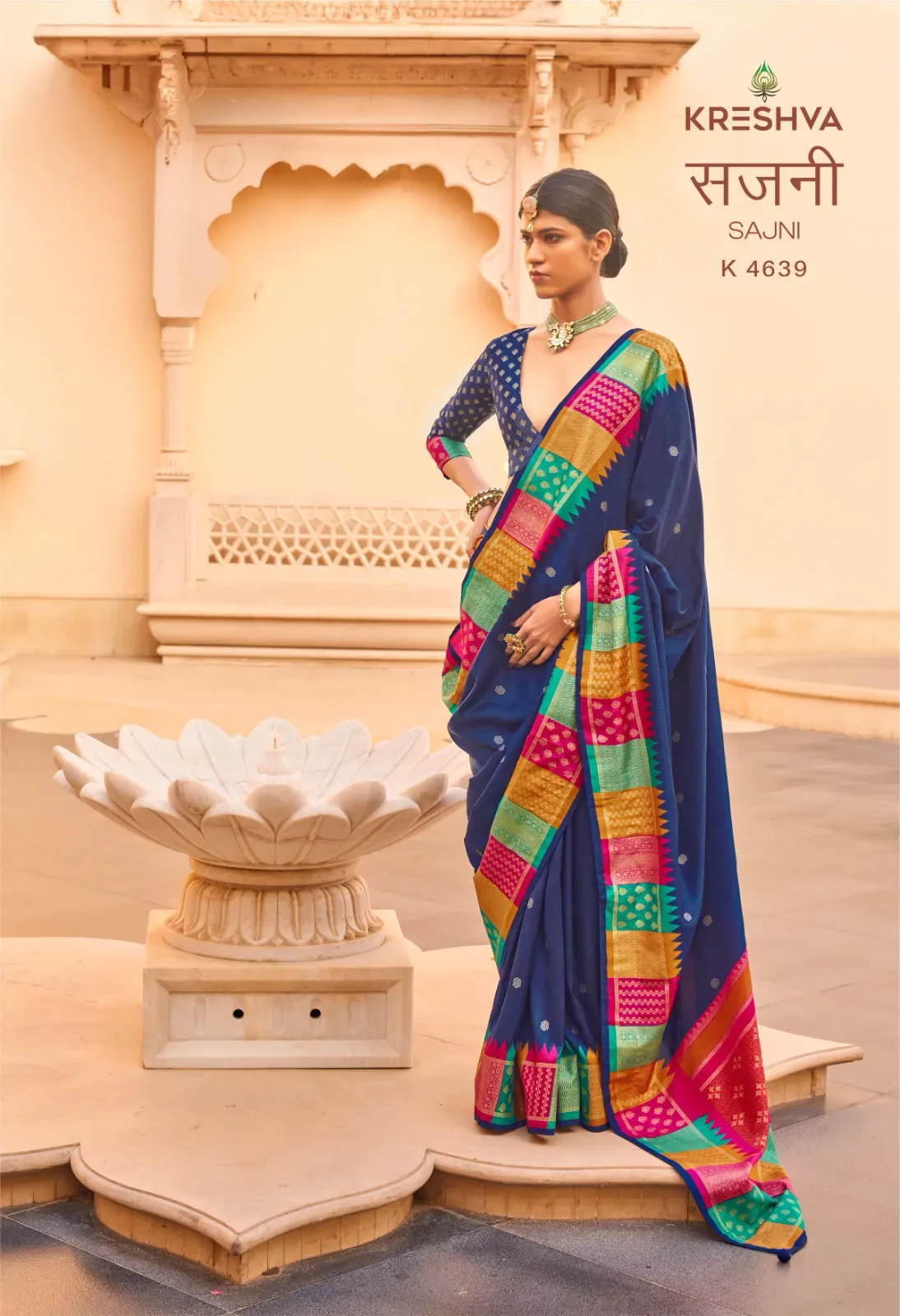 Kreshva Sajni Silk with Printed Traditional Wear Saree Collection Sarees