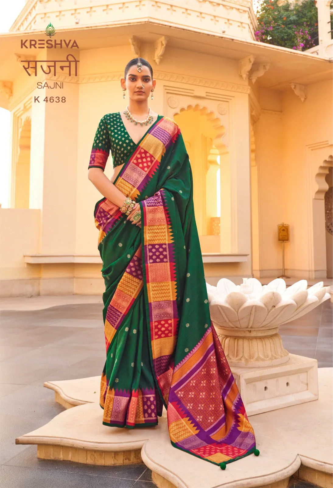 Kreshva Sajni Silk with Printed Traditional Wear Saree Collection Sarees