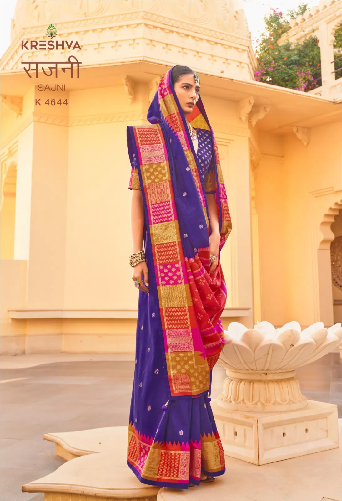 Kreshva Sajni Silk with Printed Traditional Wear Saree Collection Sarees