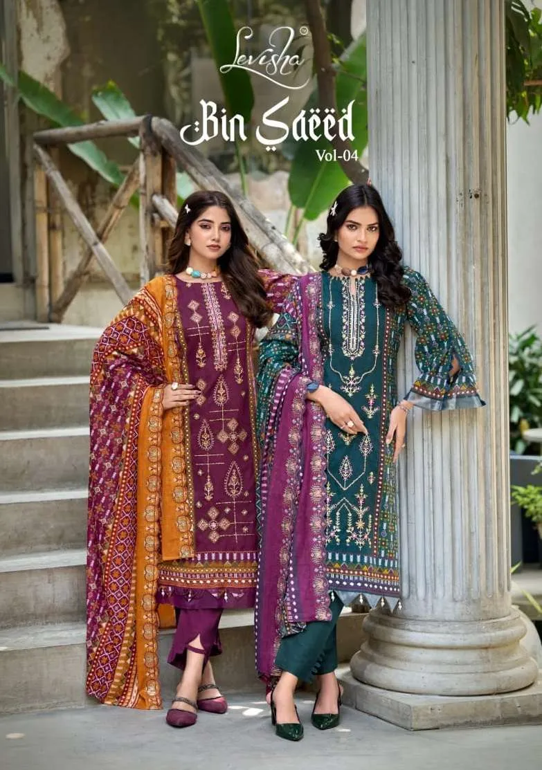 Levisha Bin Saeed Nx Vol 4 Semi Stitched Suits