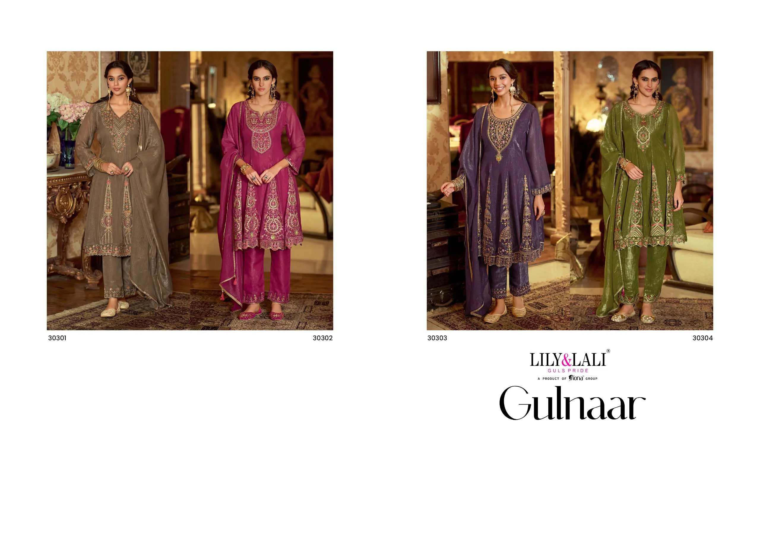 Lily and Lali Gulnar Readymade Suits