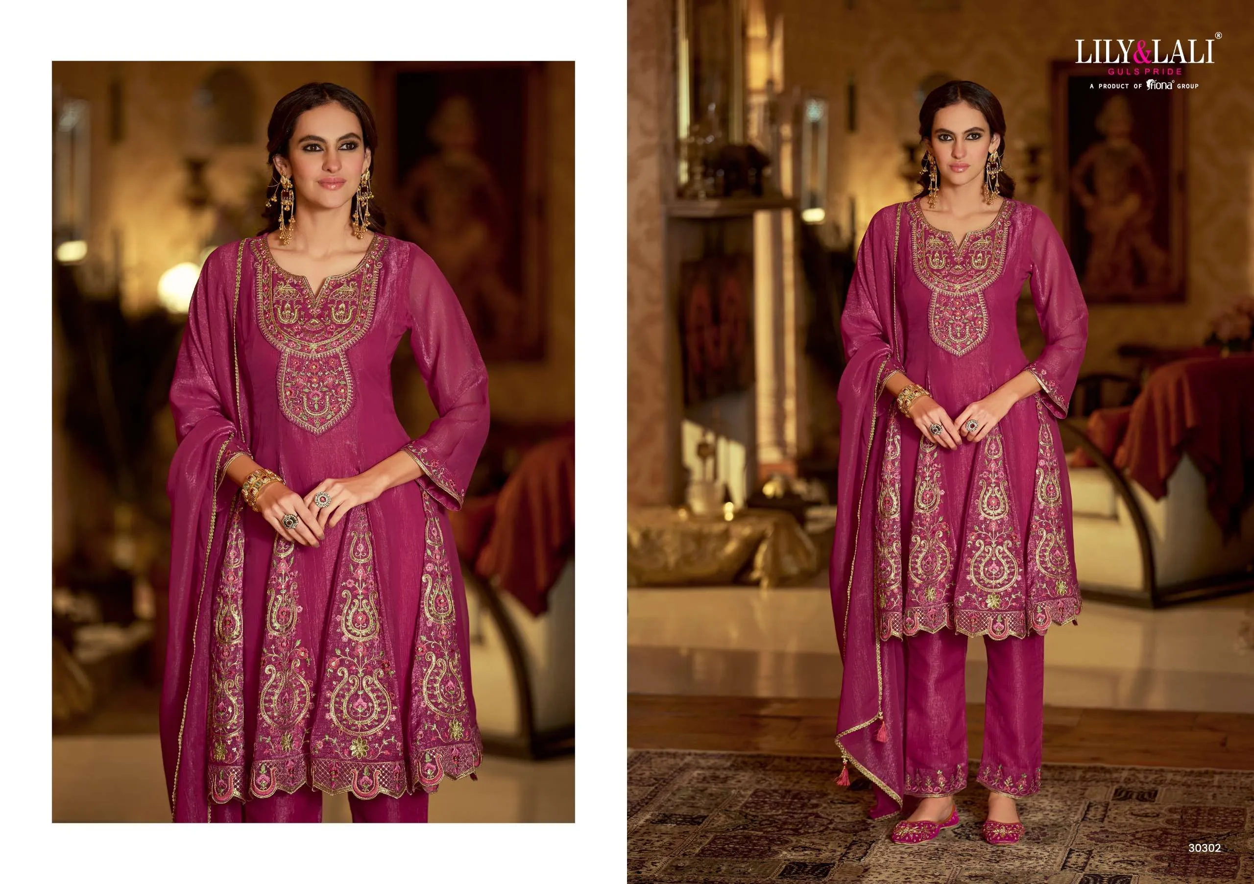 Lily and Lali Gulnar Readymade Suits