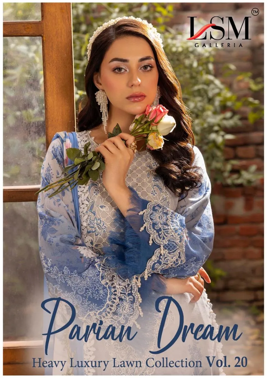 Lsm Parian Dream Vol 20 Unstitched Suits