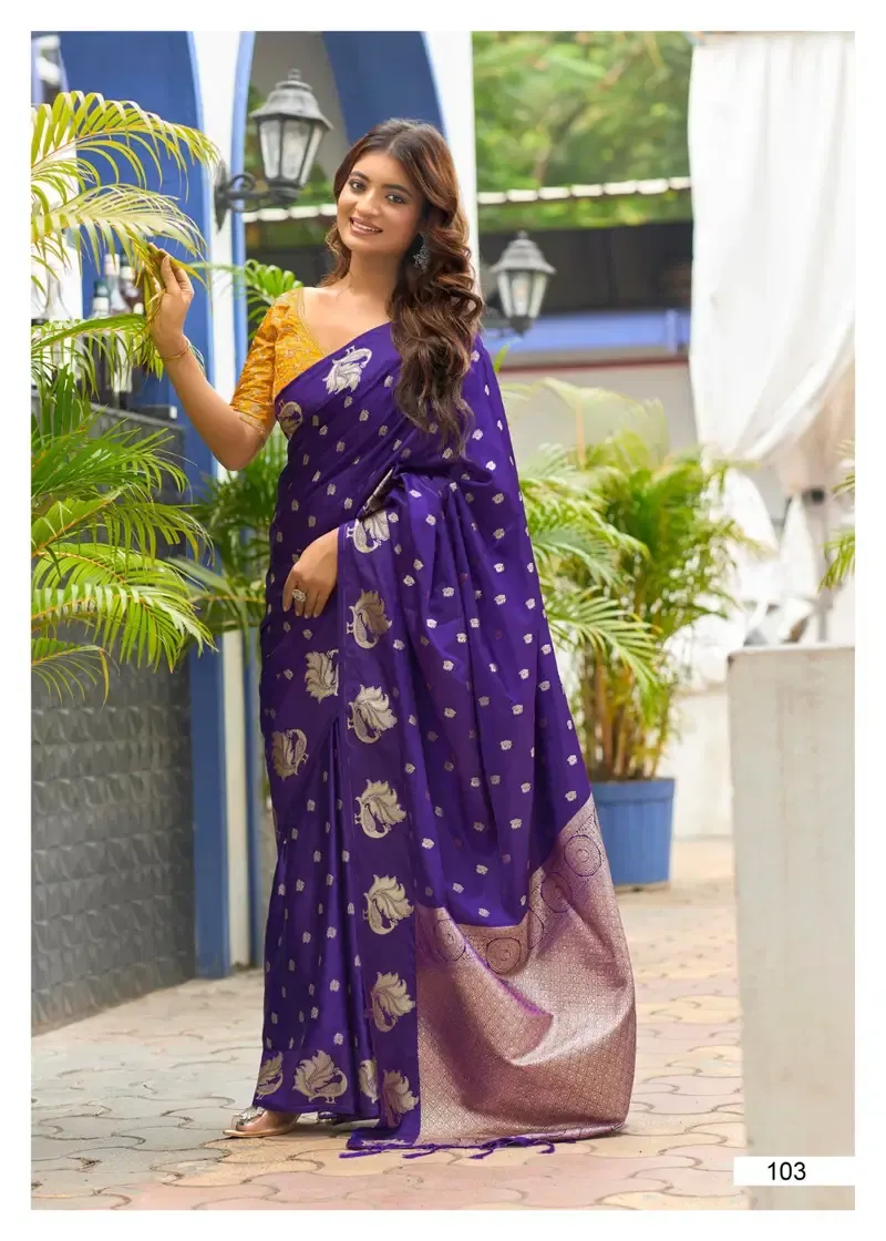 Lt Kontina Satin Silk with Embroidery Work Fancy Saree Collection Sarees