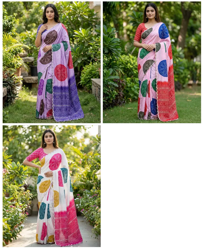 Mahek 213 Chinon Embroidery Party Wear Saree Collection Sarees