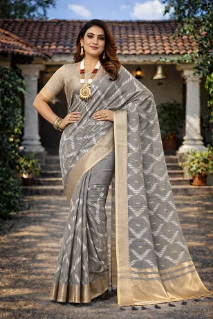 Mahek 216 Cotton Embroidery Worked Party Wear Saree Collection Sarees