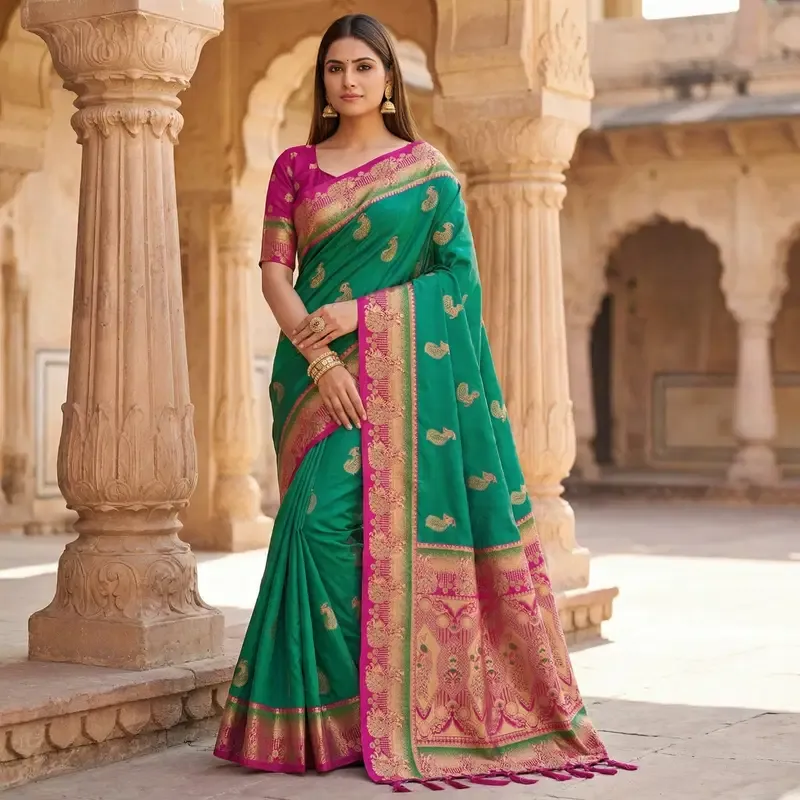 Mb 1013 Soft Paithani Silk Zari Weaving Festival Saree Collection Sarees
