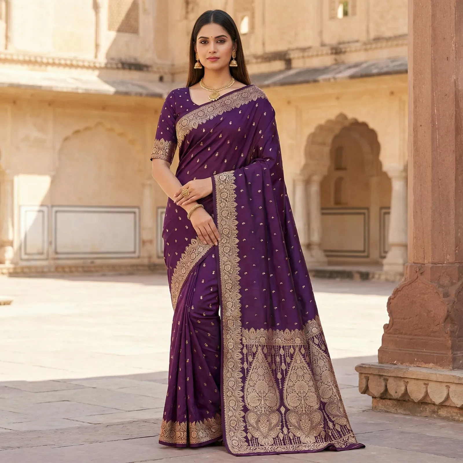 Mb 1131 Banarasi Silk Zari Weaving Saree Collection Sarees