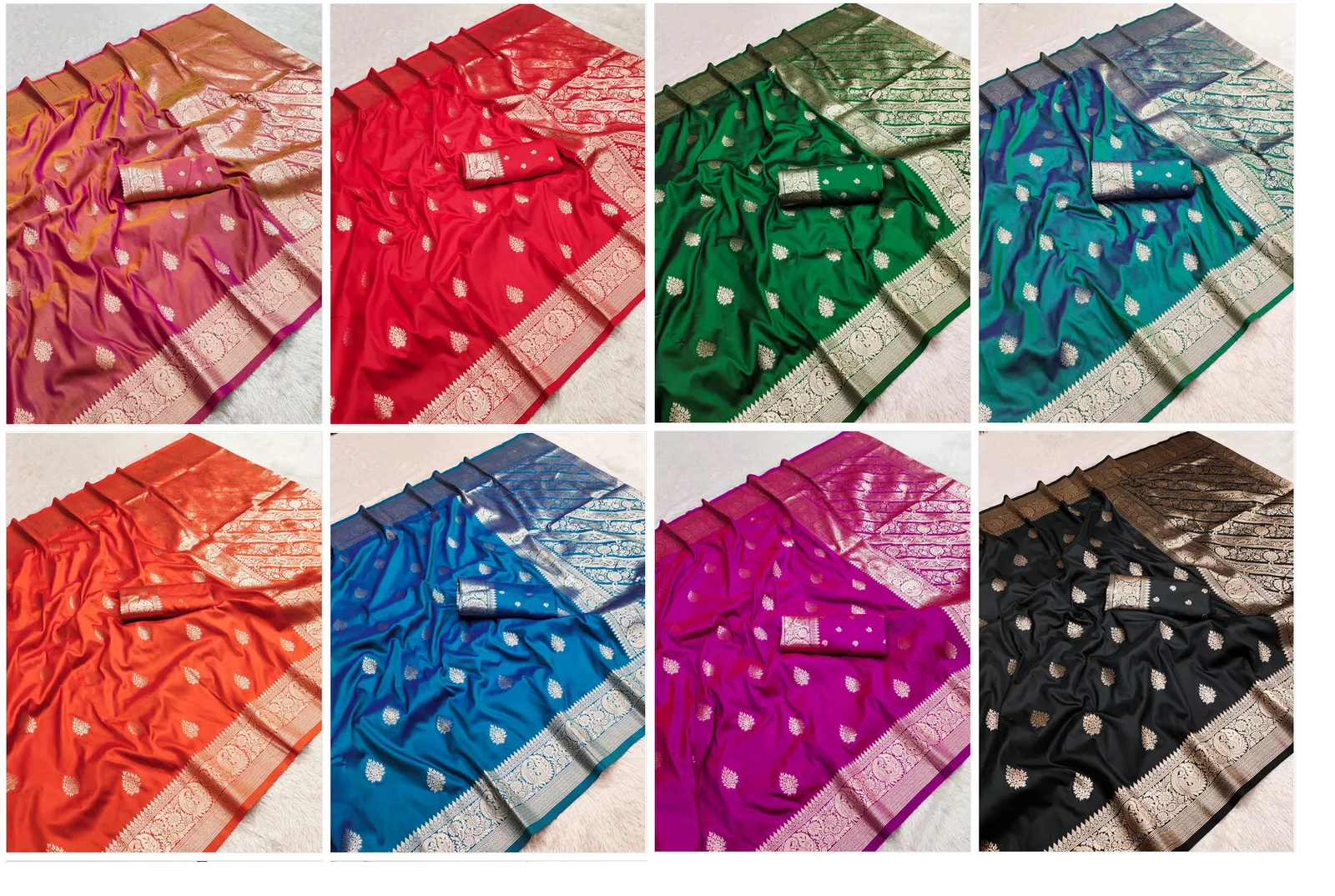 Mb 3284 Soft Banarasi Silk Golden Zari Weaving Saree Collection Sarees