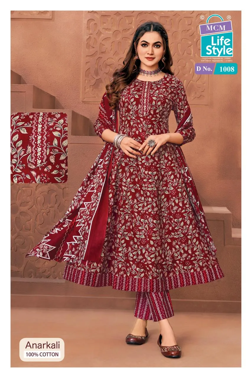 MCM Anarkali Vol 10 Stitched Suits
