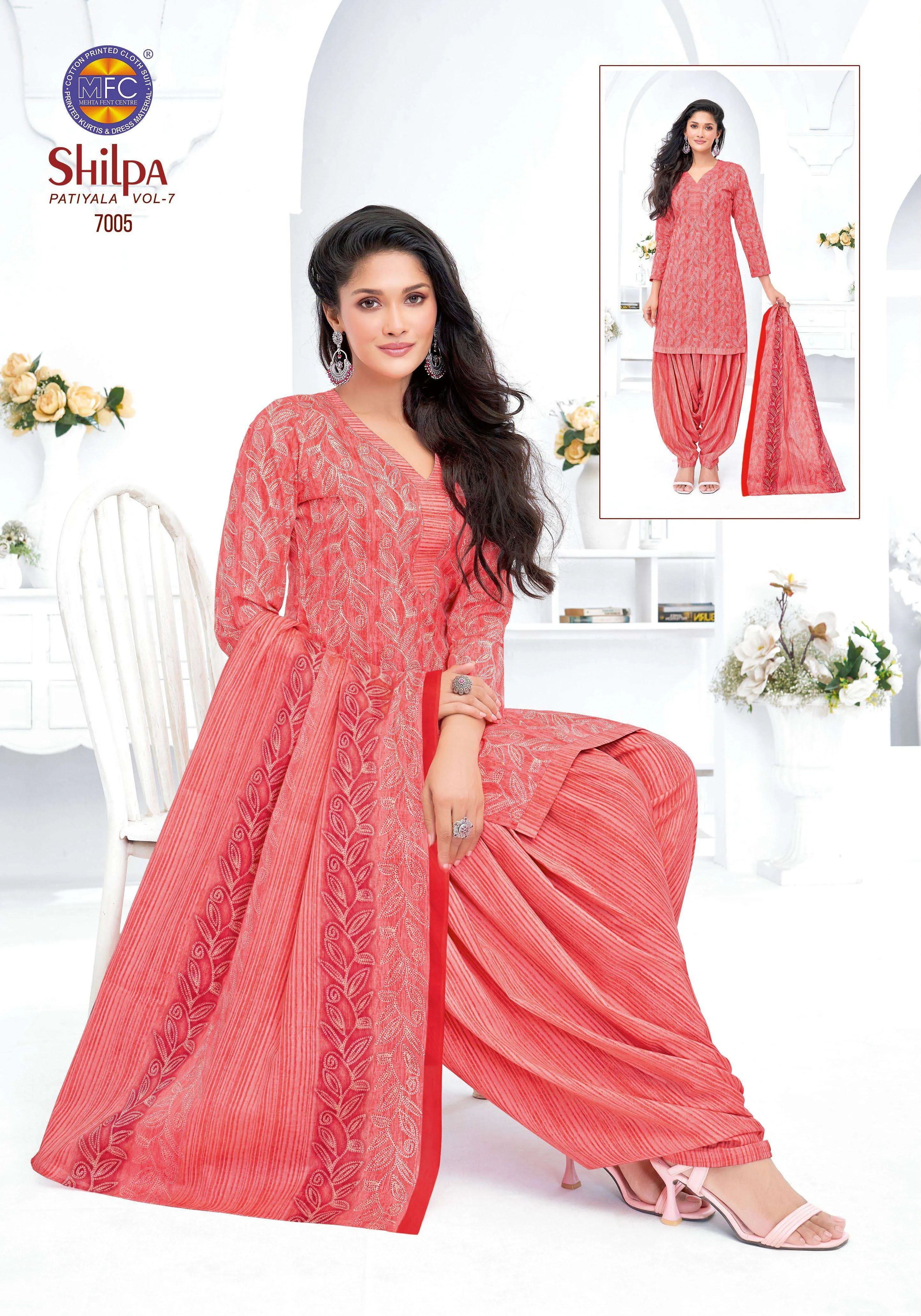 Mfc Shilpa Patiyala Vol 7 Unstitched Suits