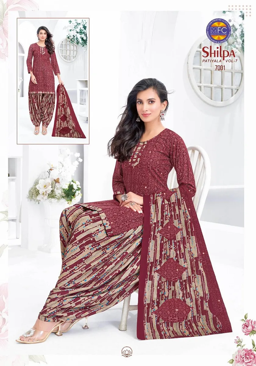 Mfc Shilpa Vol 7 Unstitched Suits