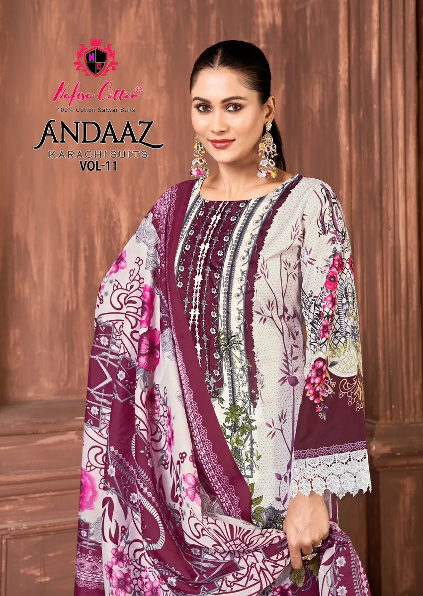 Nafisa Andaaz Vol 11 Unstitched Suits