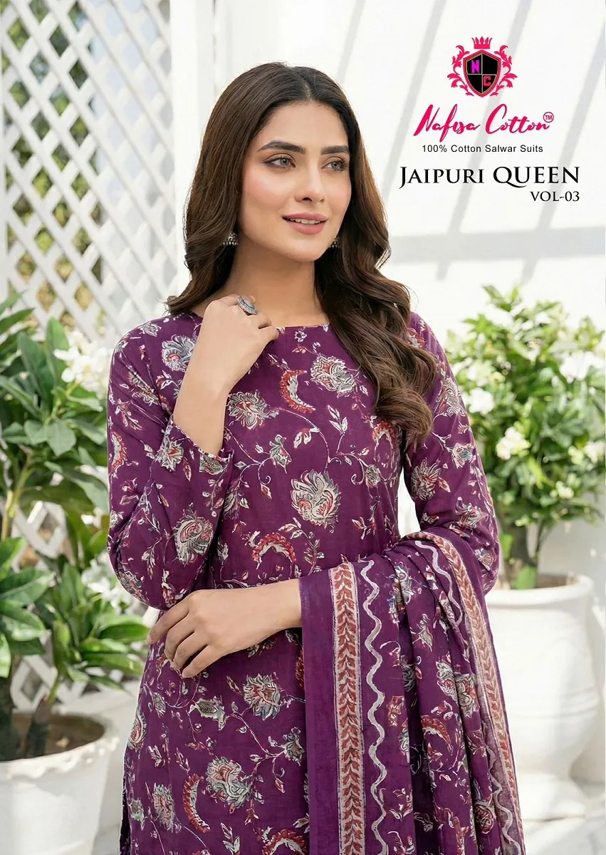 Nafisa Jaipuri Queen Vol 3 Unstitched Suits