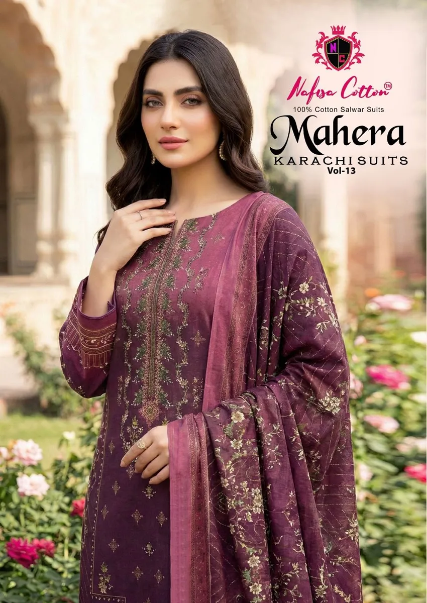 Nafisa Mahera Vol 13 Unstitched Suits
