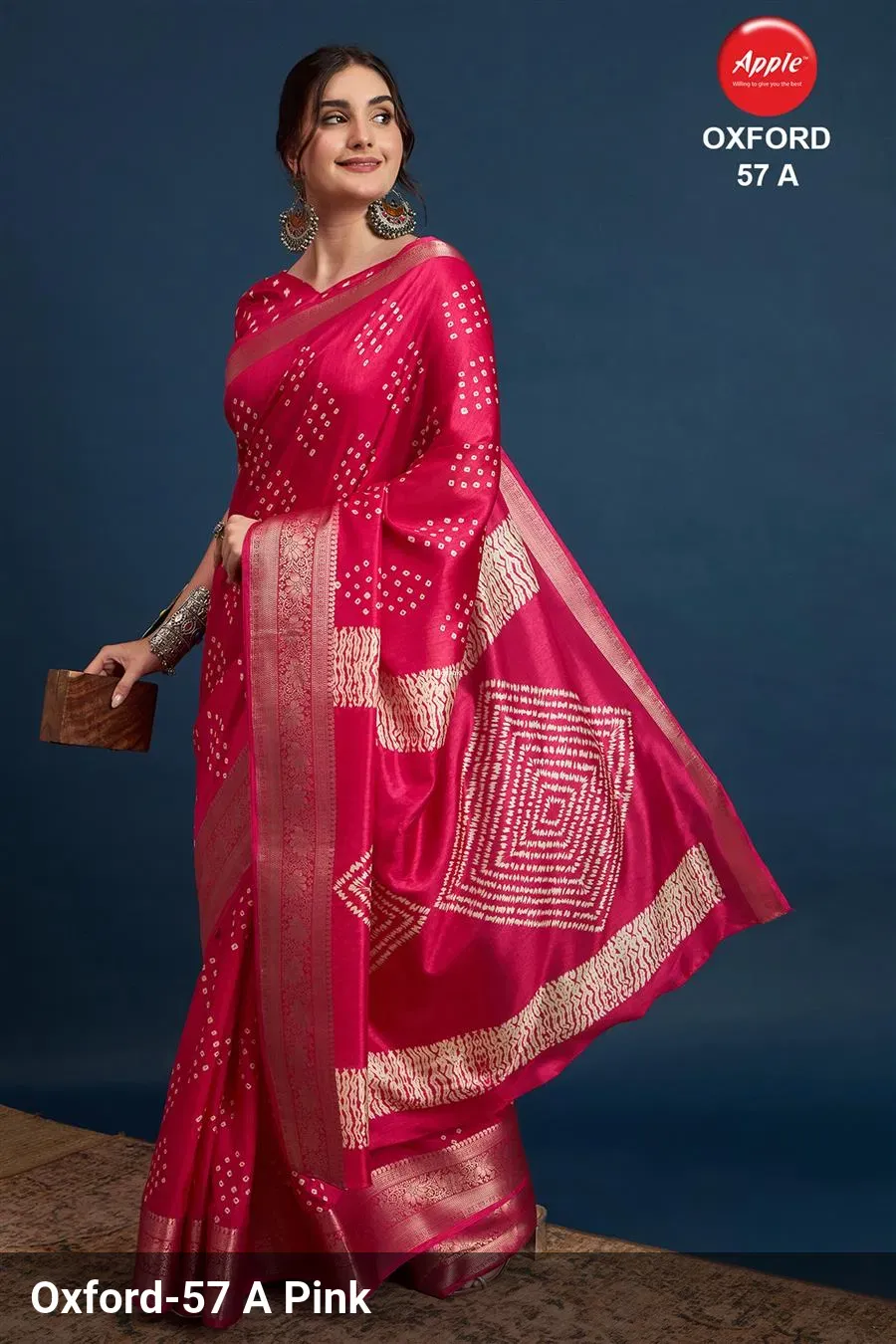 Oxford Vol 57 Silk Blend Printed Designer Fancy Saree Sarees