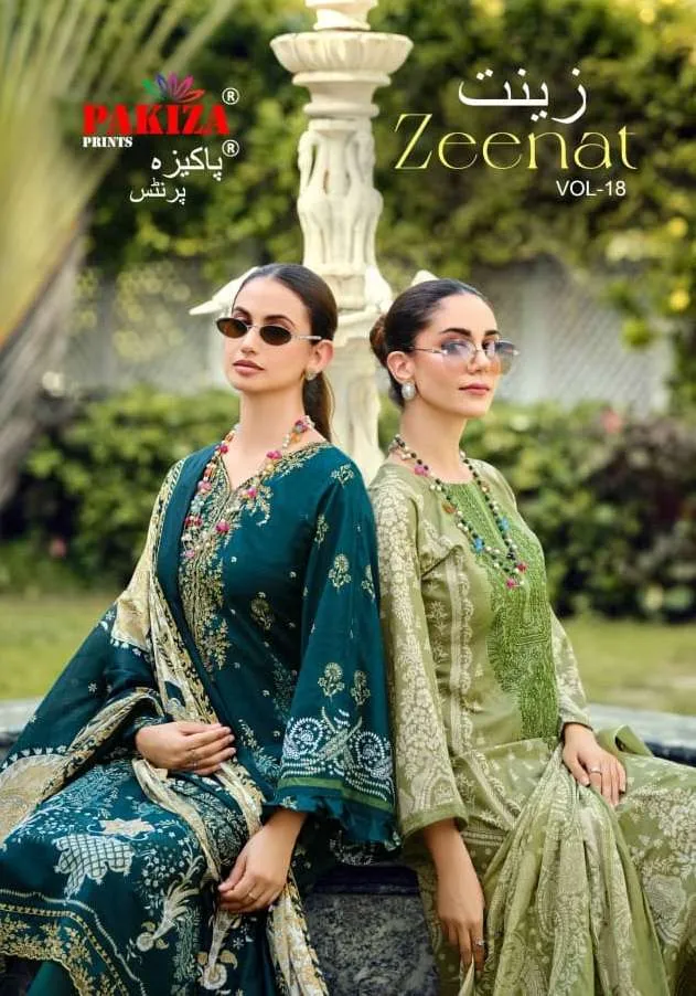 Pakiza Prints Zeenat Vol 18 Semi Stitched Suits