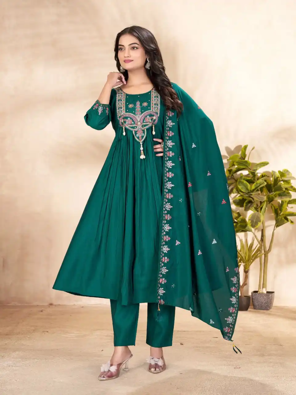 Lila 139 Roman Silk Anarkali Kurti Set Wholesale Market