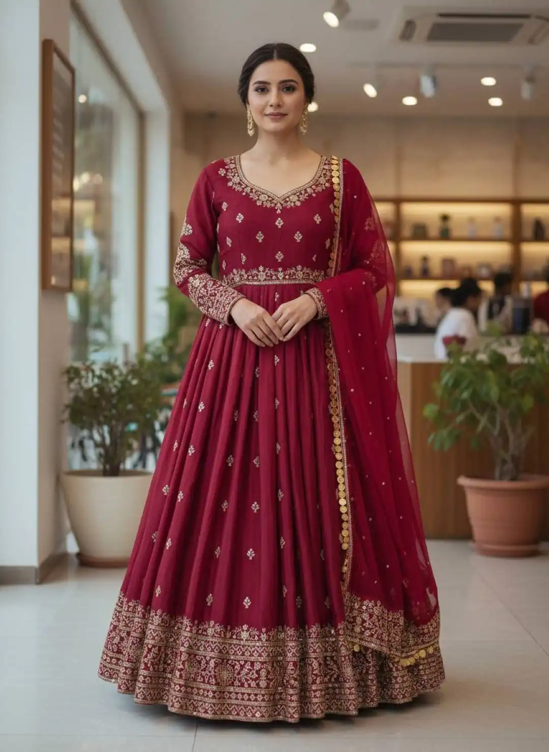 C585 1453 Anarkali Dress Manufacturer in India