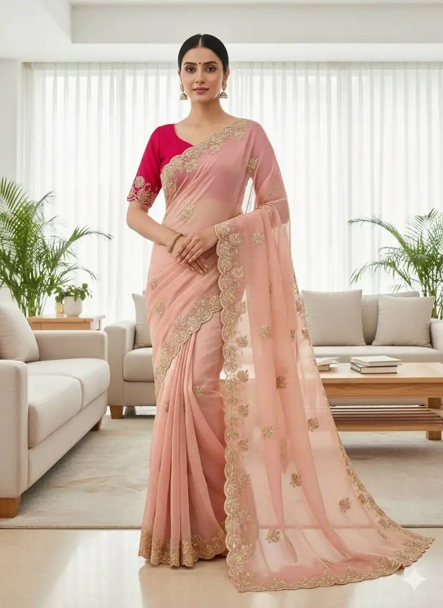 Kusum 829 Heavy Work Festive Saree Manufacturers in Surat