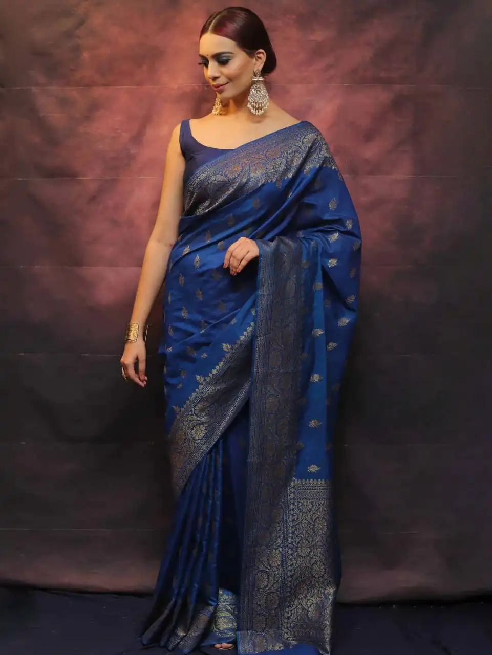 LFK 5144 Banarasi Silk Saree with Zari Work And Jacquard Weave