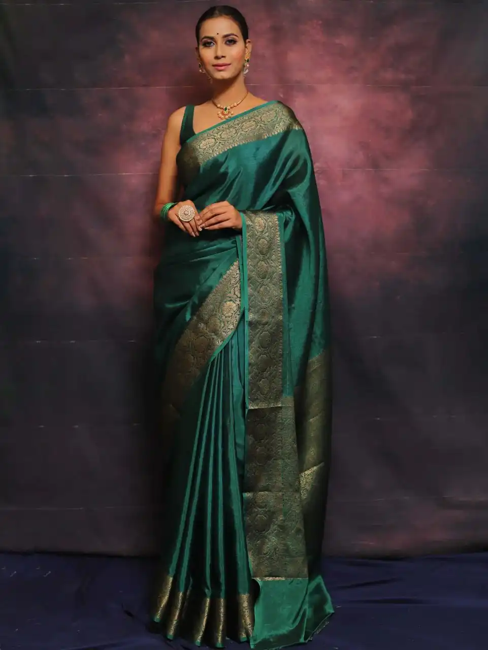 LFK 5158 Traditional Banarasi Soft Silk Saree with Zari Work