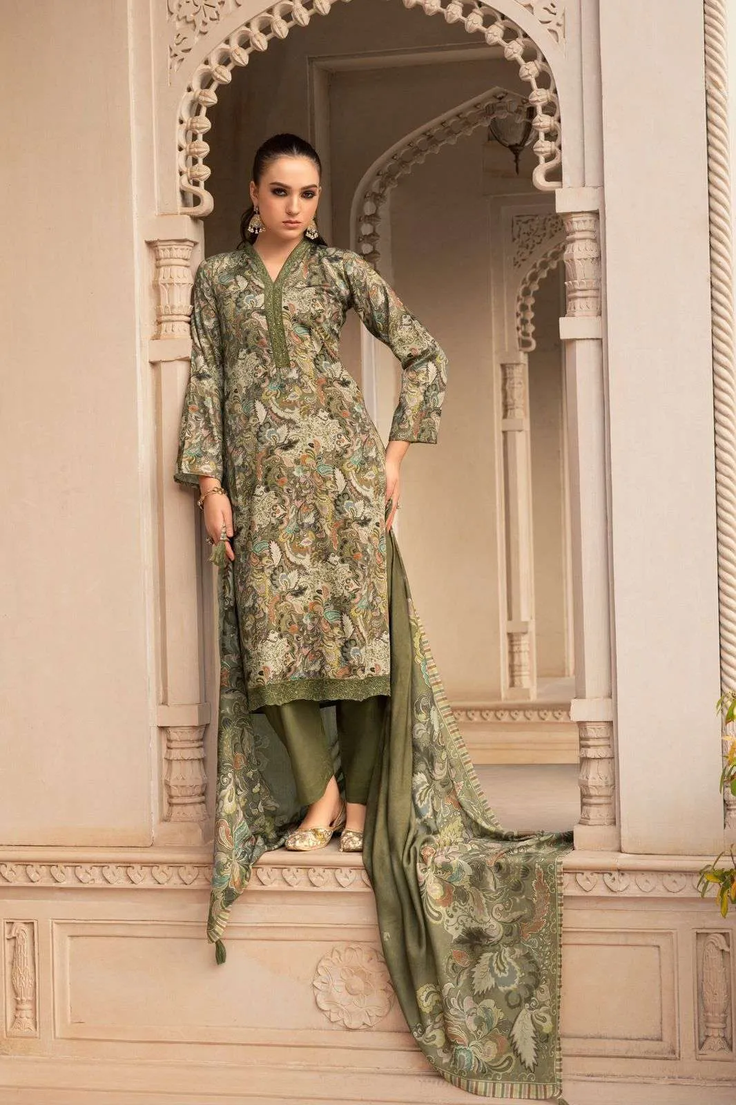 Prm Trendz Rangeenz Semi Stitched Suits