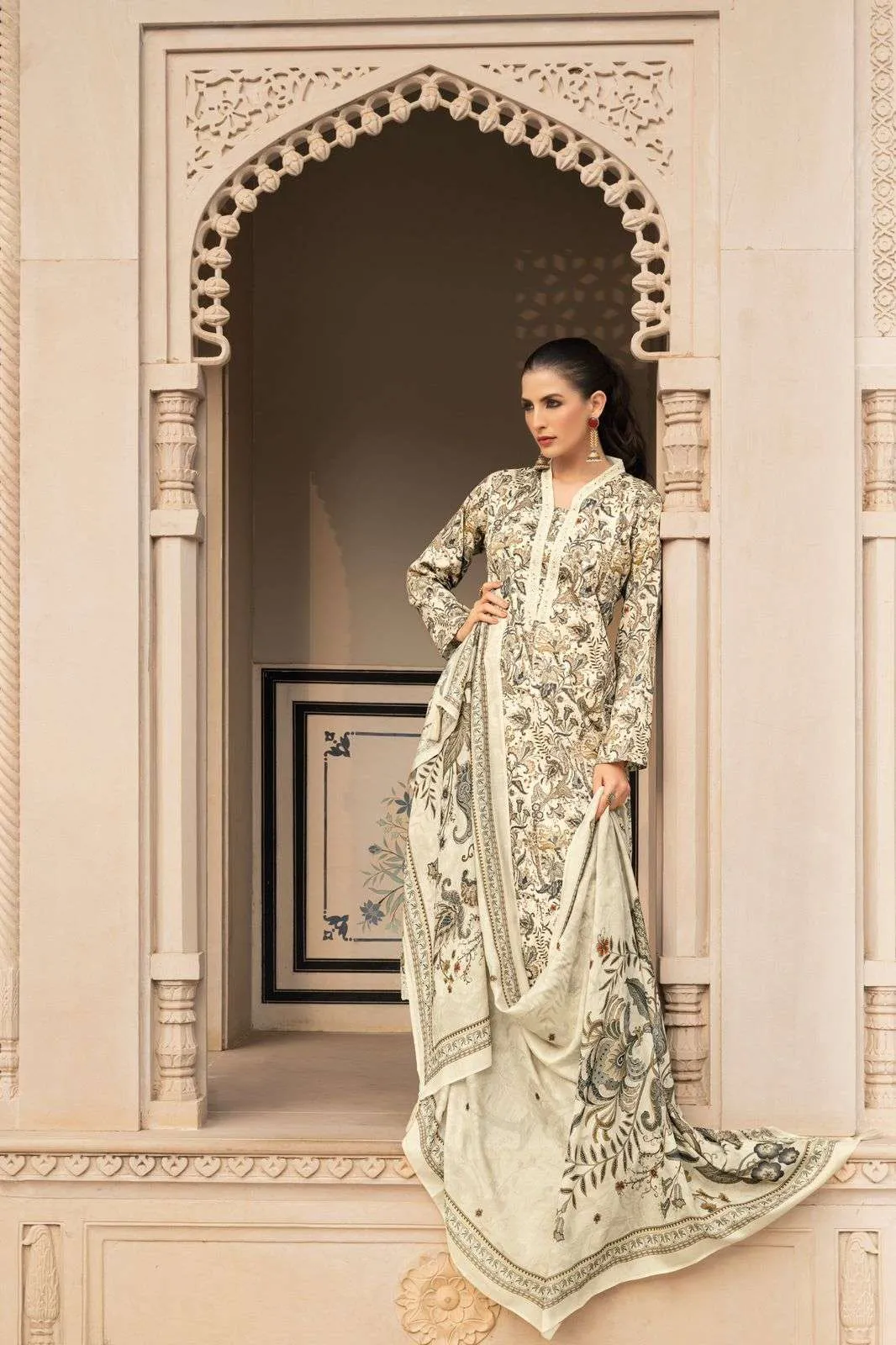 Prm Trendz Rangeenz Semi Stitched Suits