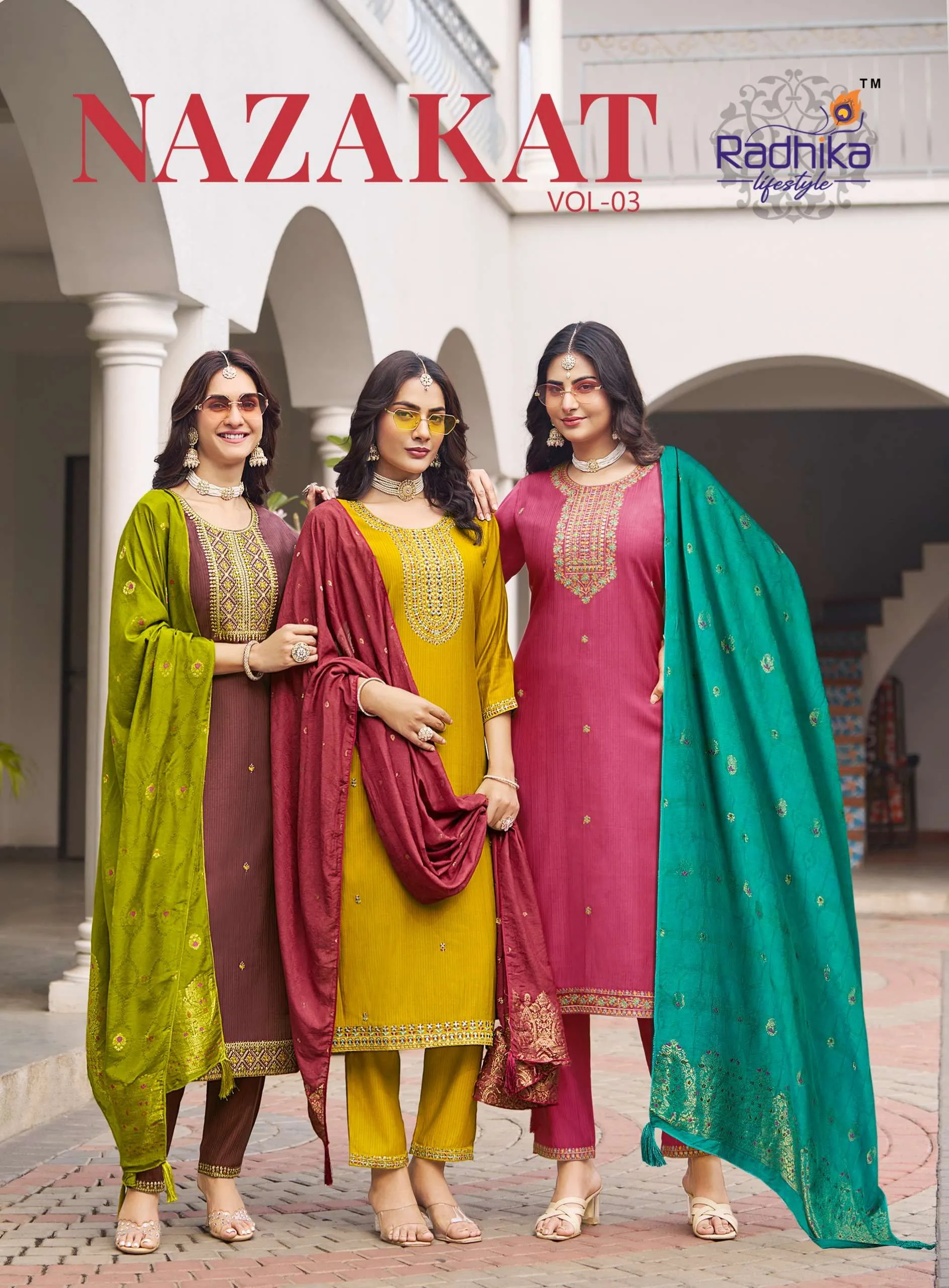 Radhika Life Style Nazakat Vol 3 Readymade Suits