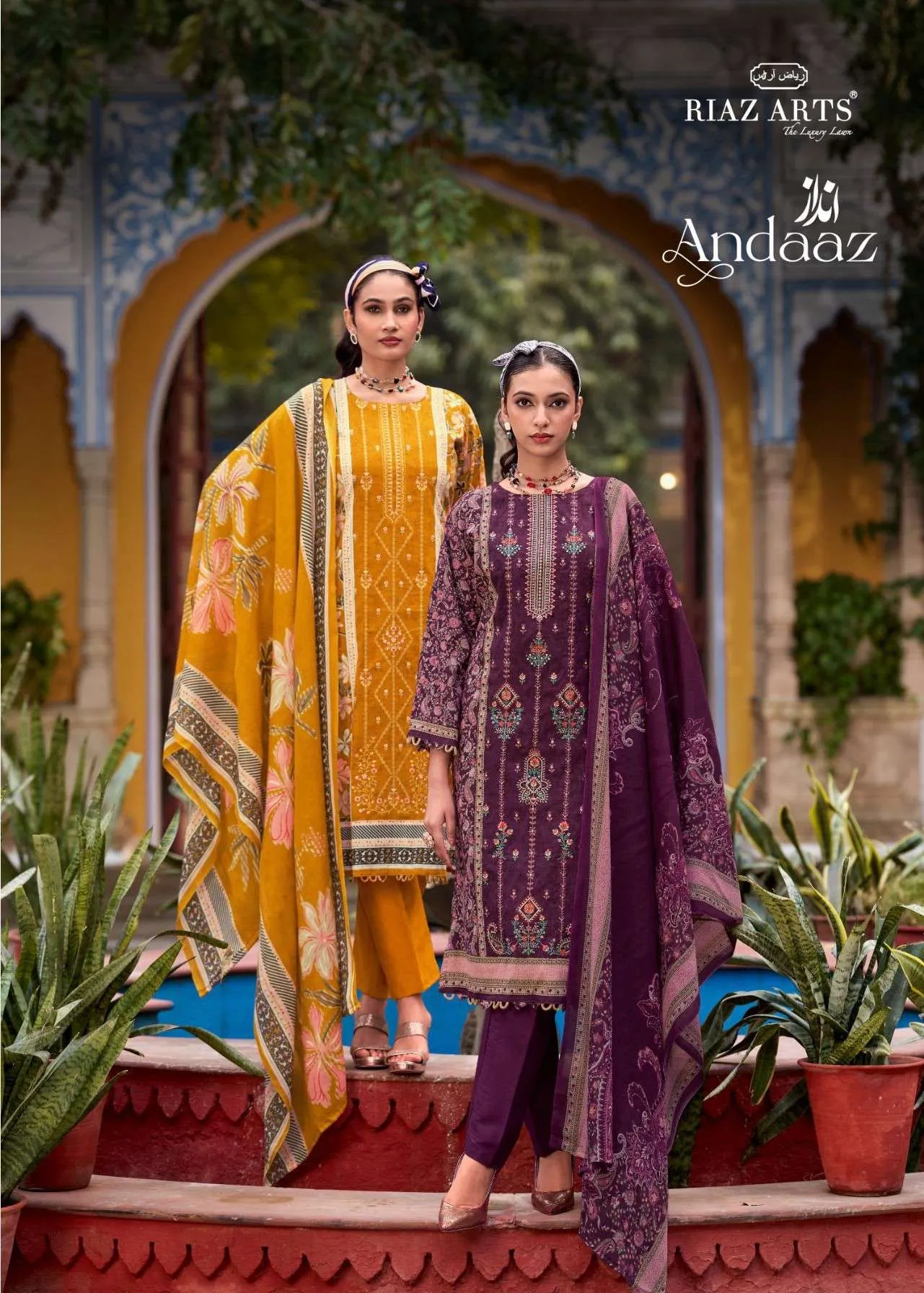 Riaz Arts Andaaz Semi Stitched Suits