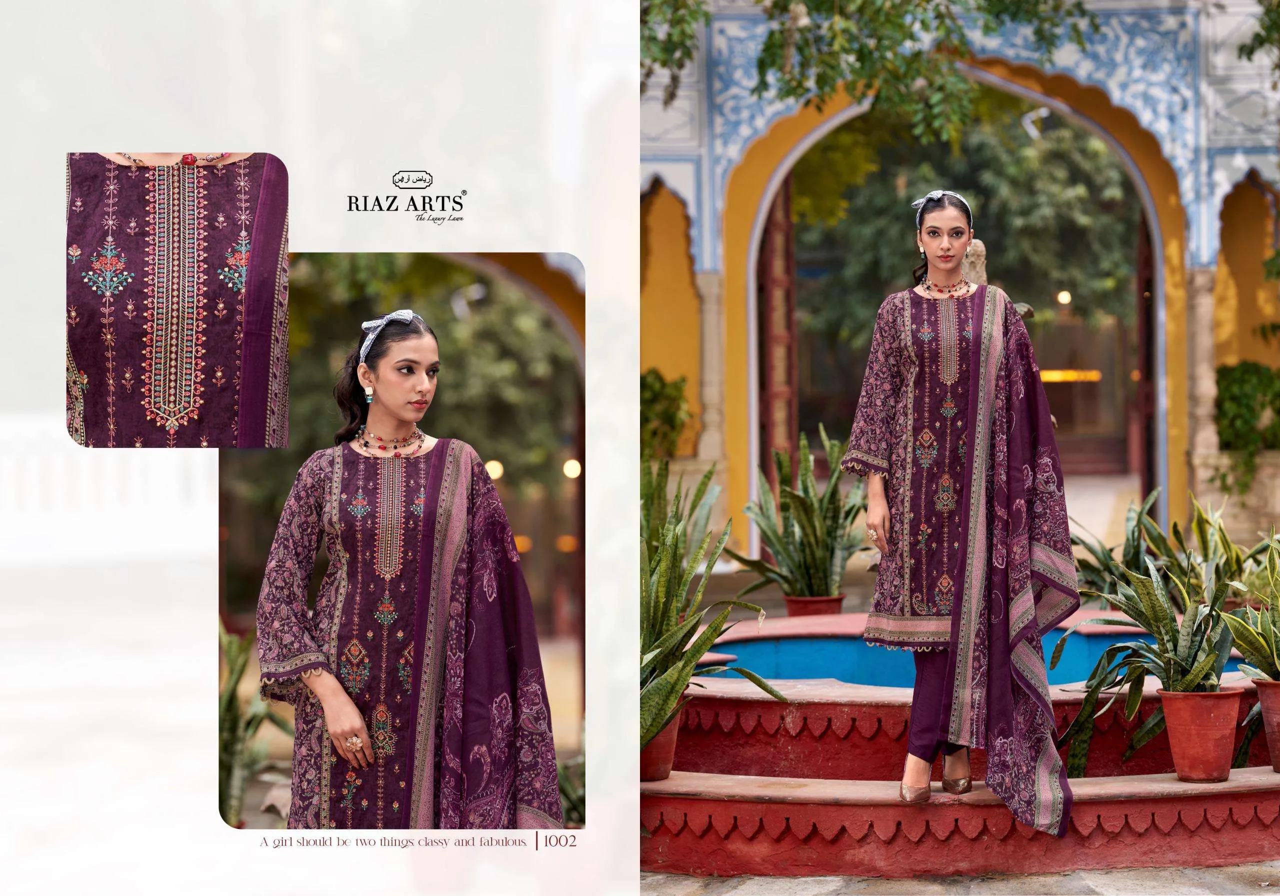 Riaz Arts Andaaz Semi Stitched Suits