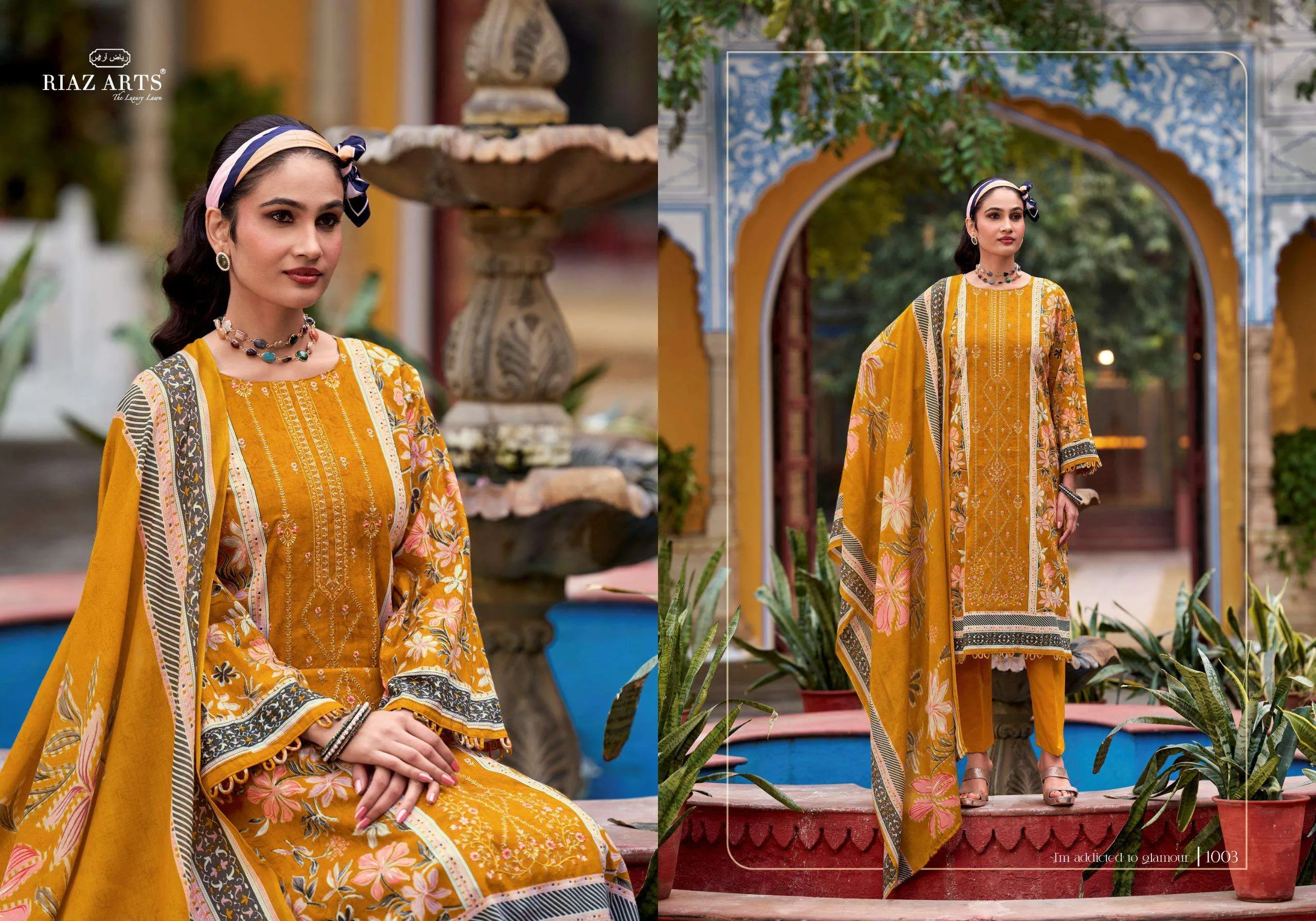 Riaz Arts Andaaz Semi Stitched Suits