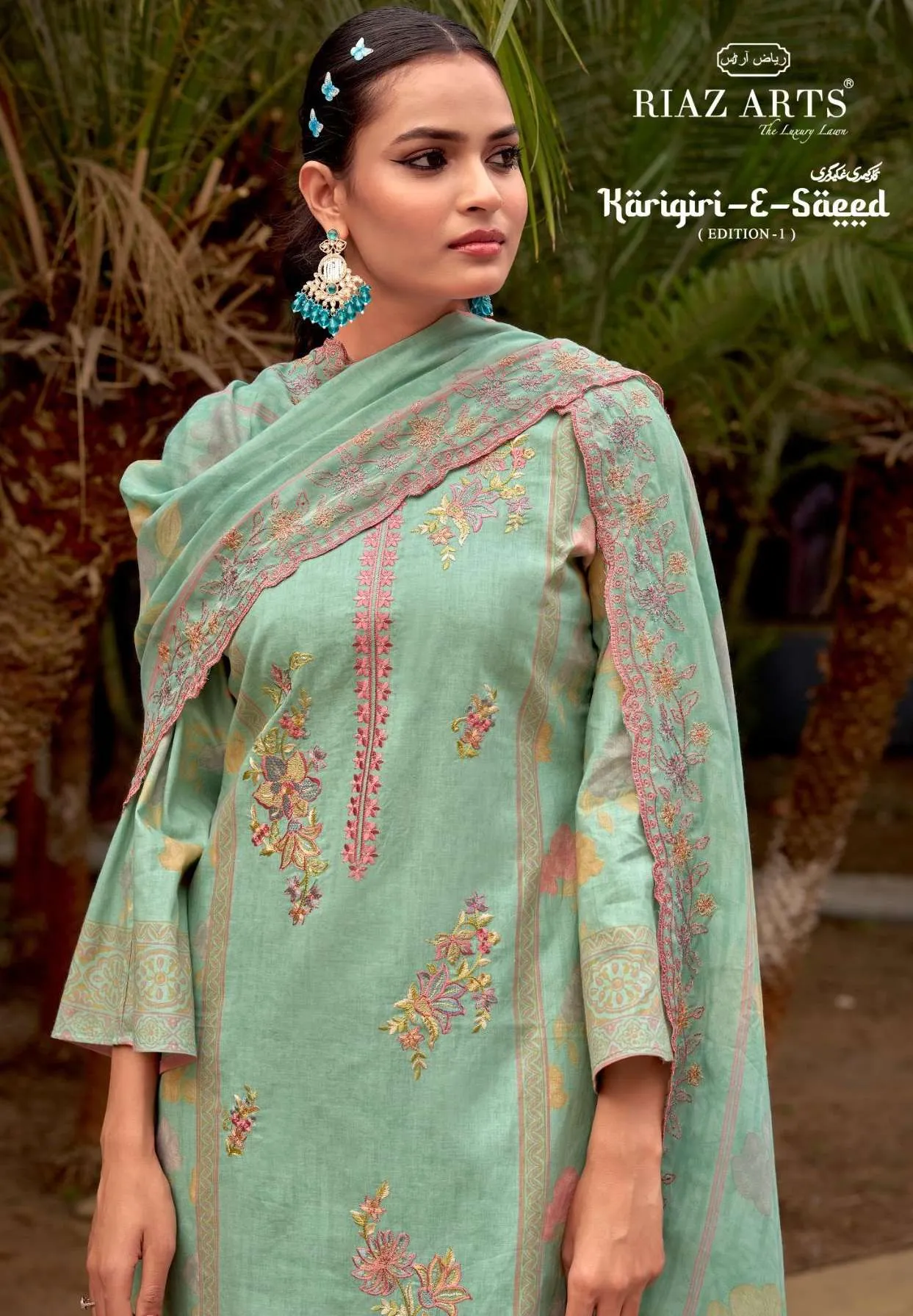 Riaz Arts Karigiri E Saeed Semi Stitched Suits