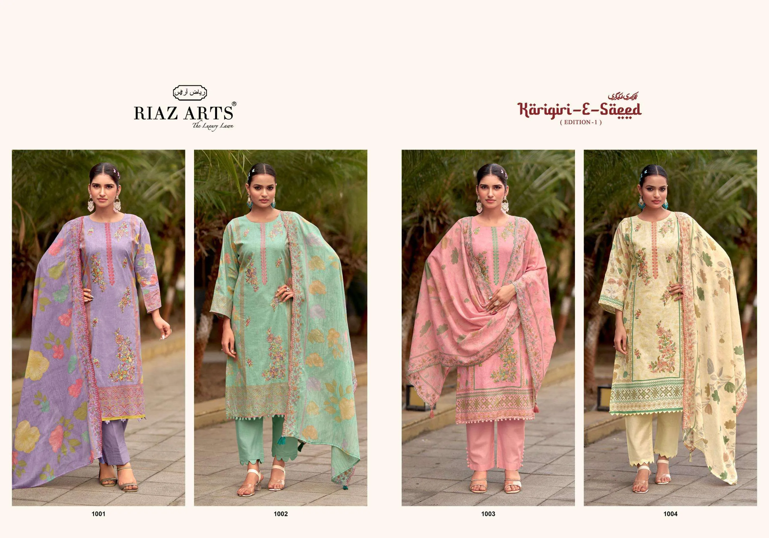 Riaz Arts Karigiri E Saeed Semi Stitched Suits