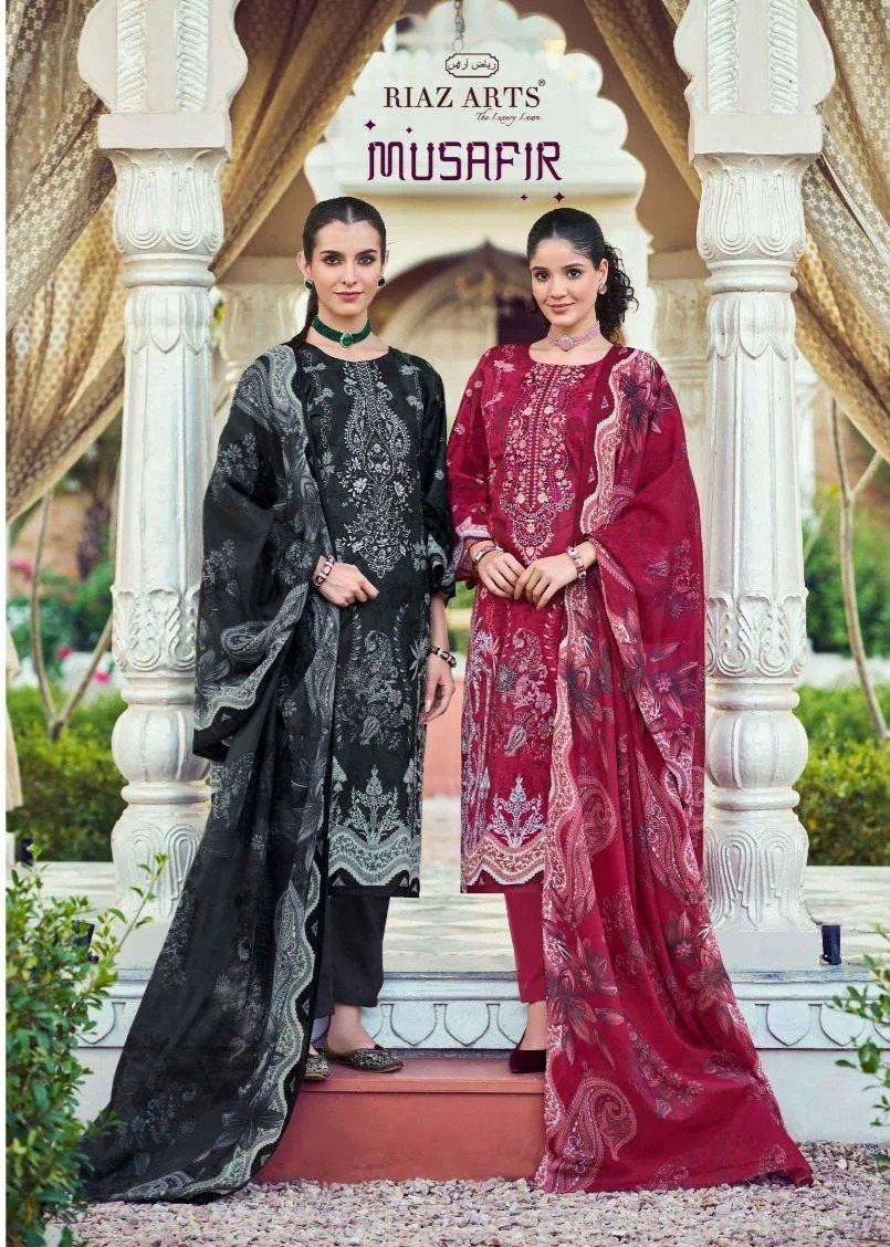 Riaz Arts Musafir Vol 21 Karachi Cotton Dress Materials