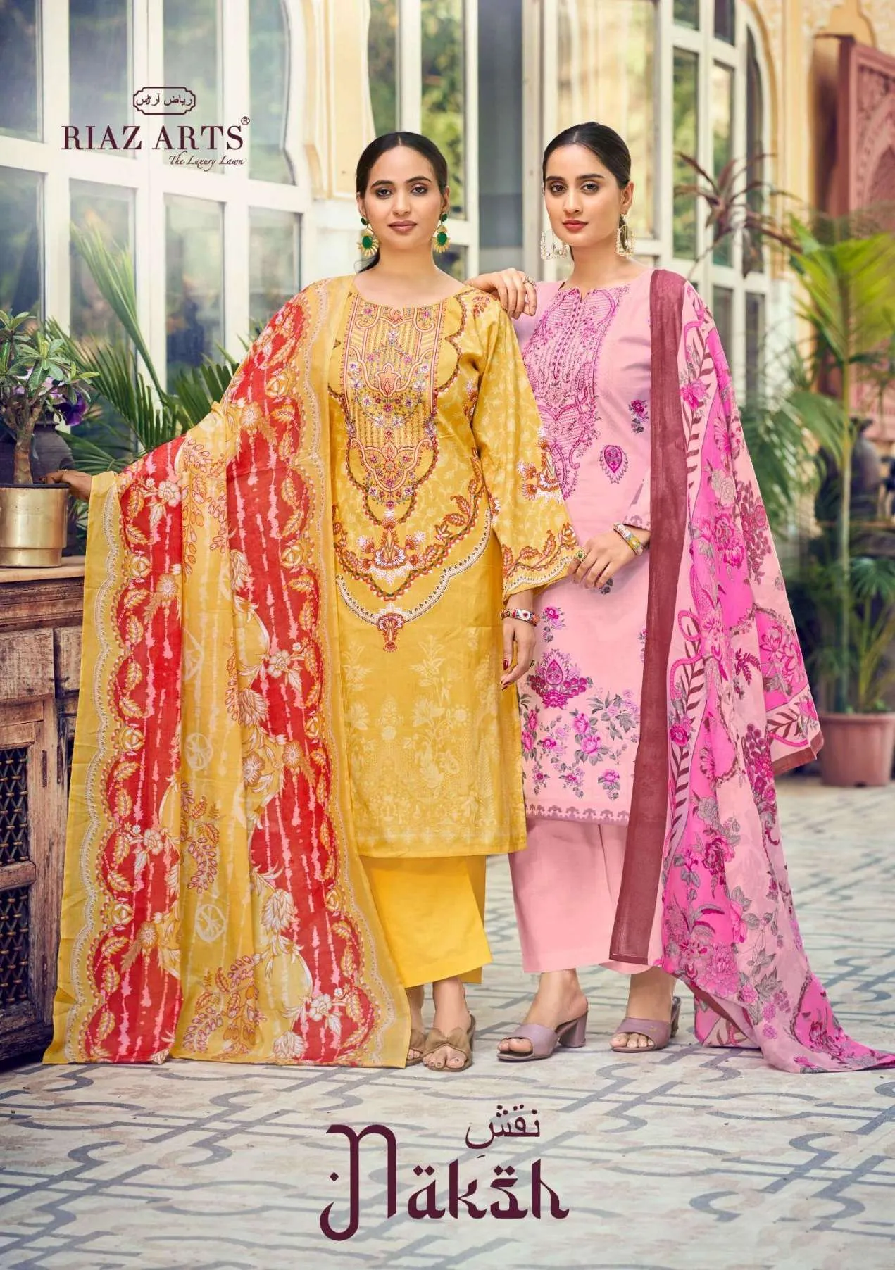 Riaz Arts Naksh Semi Stitched Suits