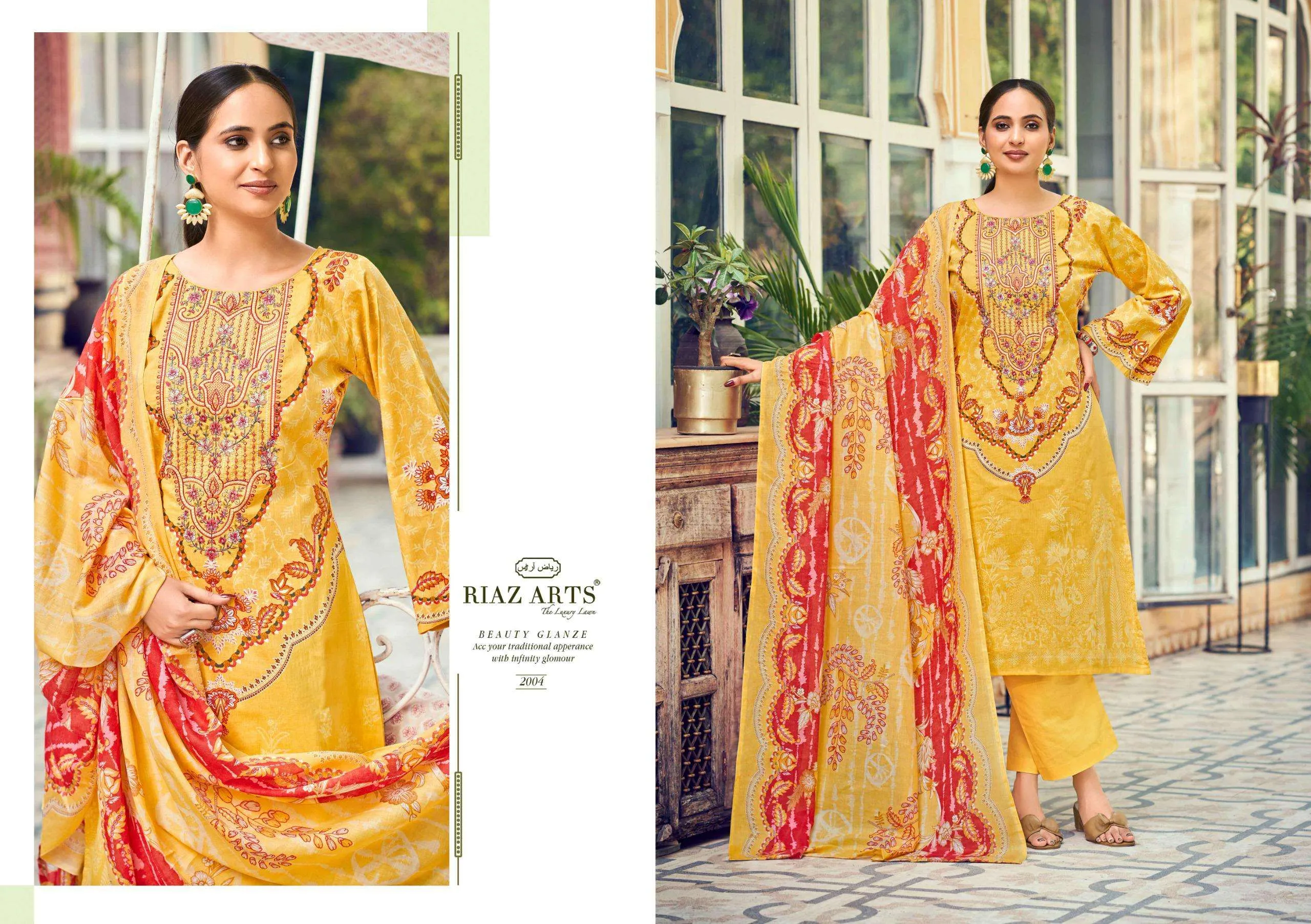 Riaz Arts Naksh Semi Stitched Suits