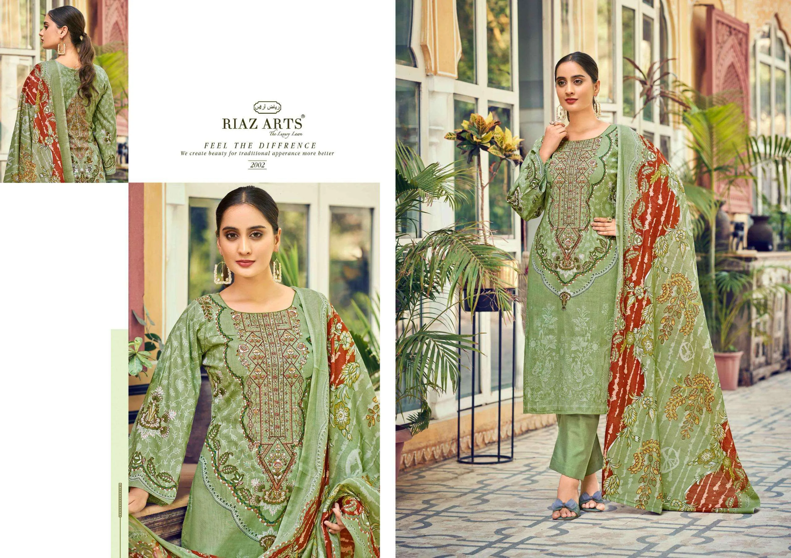 Riaz Arts Naksh Semi Stitched Suits
