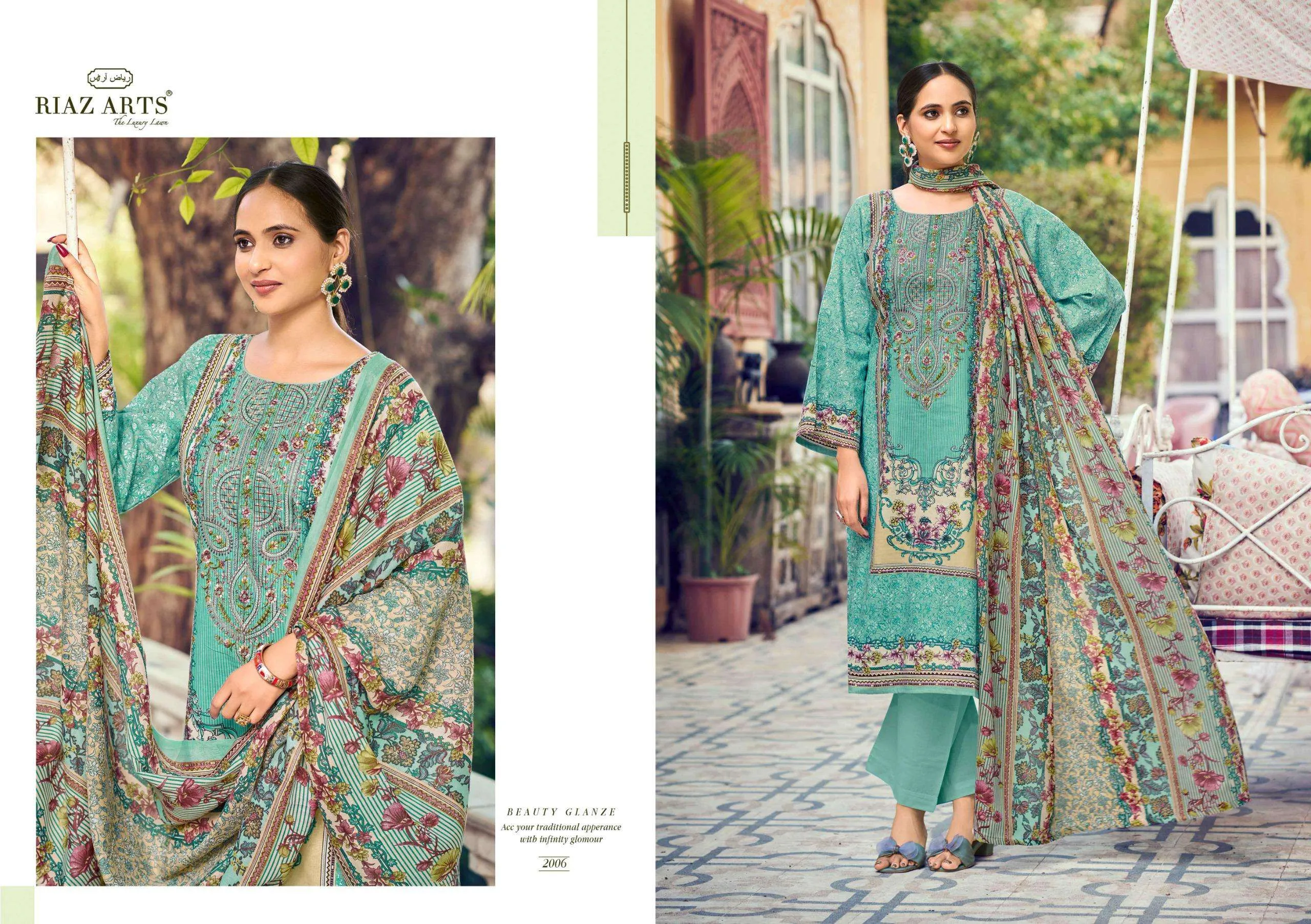 Riaz Arts Naksh Semi Stitched Suits