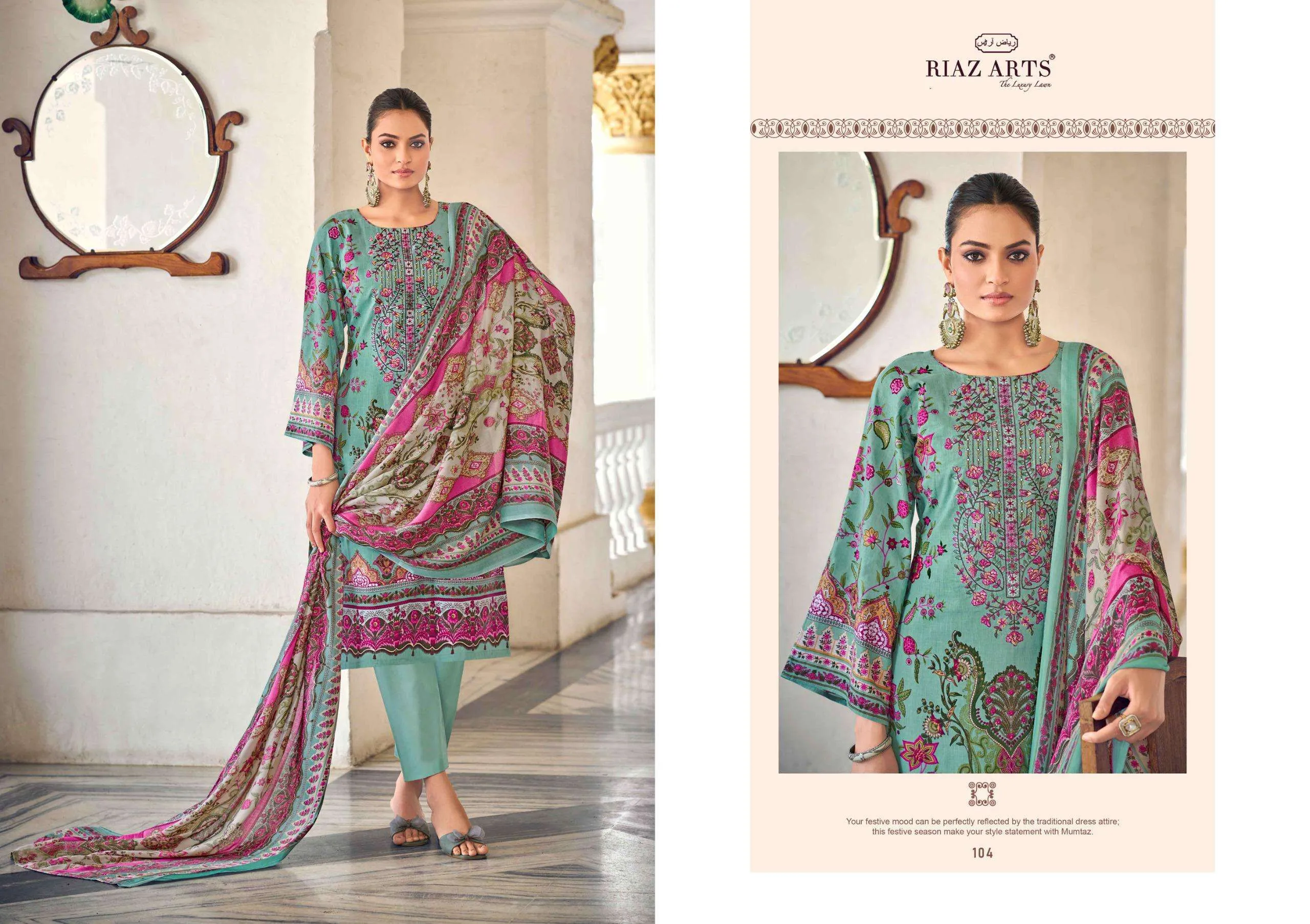 Riaz Arts Nawazish Vol 2 Semi Stitched Suits